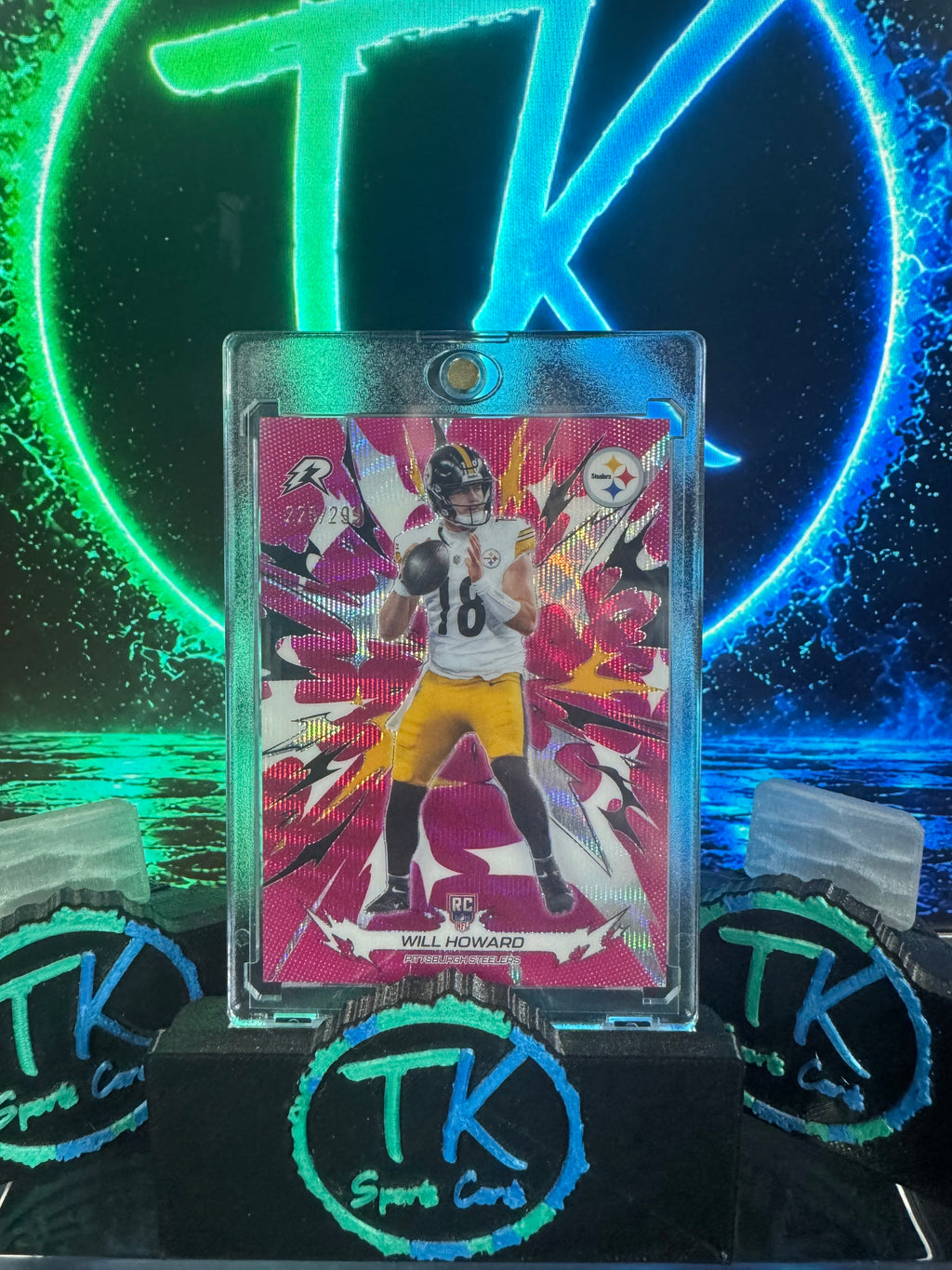 2026 Topps Resurgence Will Howard Rookie Pink Parallel /299 – Steelers RC