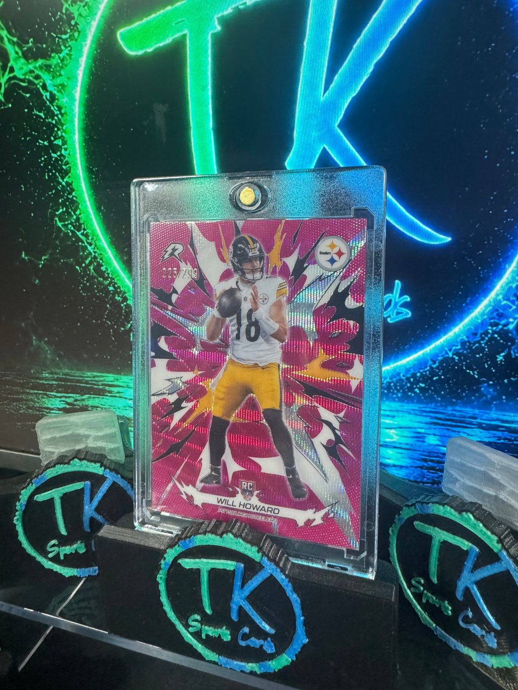 2026 Topps Resurgence Will Howard Rookie Pink Parallel /299 – Steelers RC