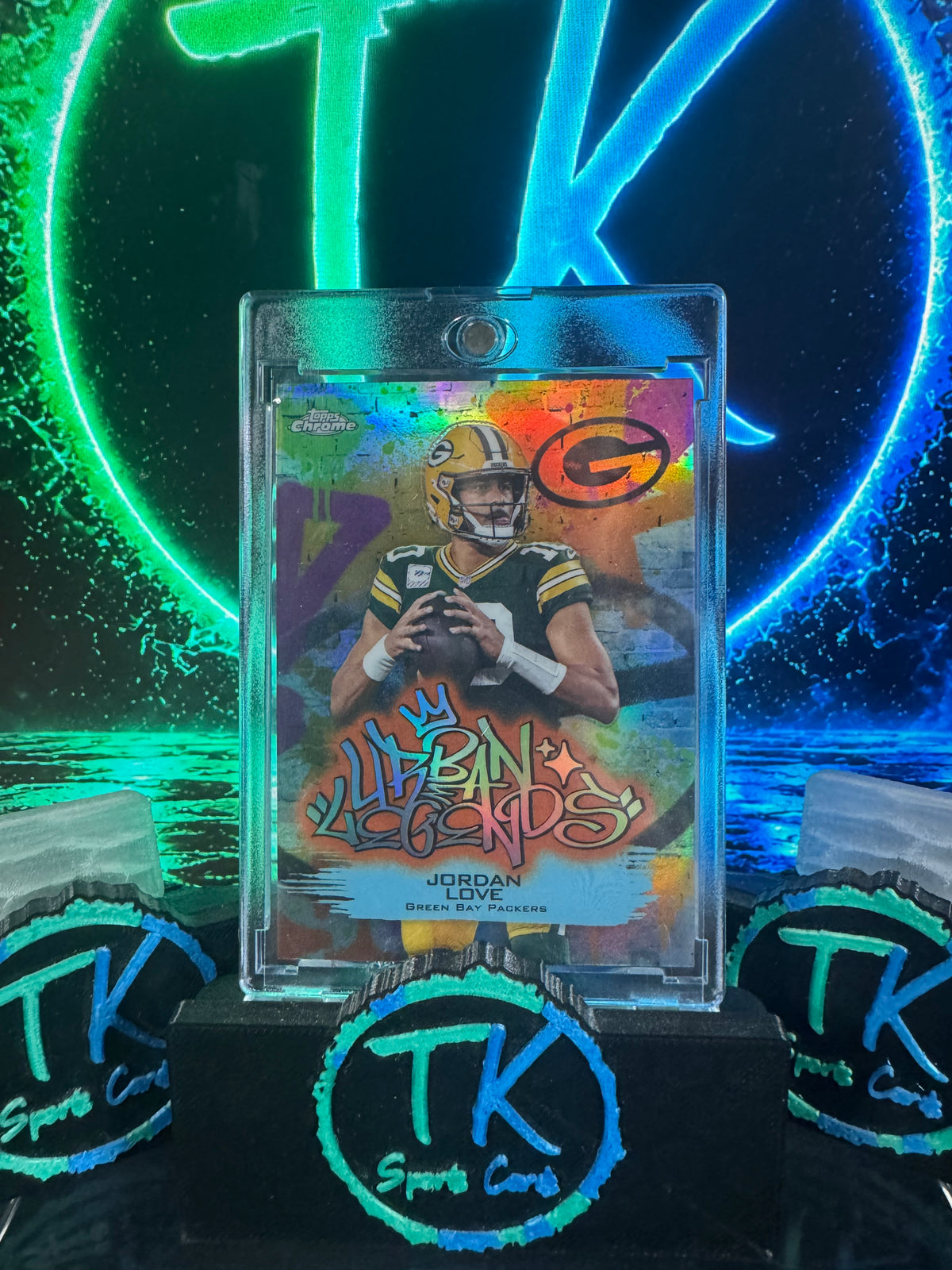 2025 Topps Chrome Jordan Love Urban Legends SSP #UL-5 – Green Bay Packers