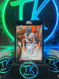2025 Topps Chrome Black RJ Harvey Rookie Auto Orange /25 – Broncos RC
