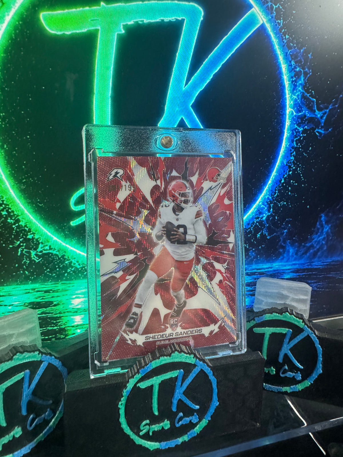 2025 Topps Resurgence Shedeur Sanders RC Red Power Surge /199 #121 – Browns