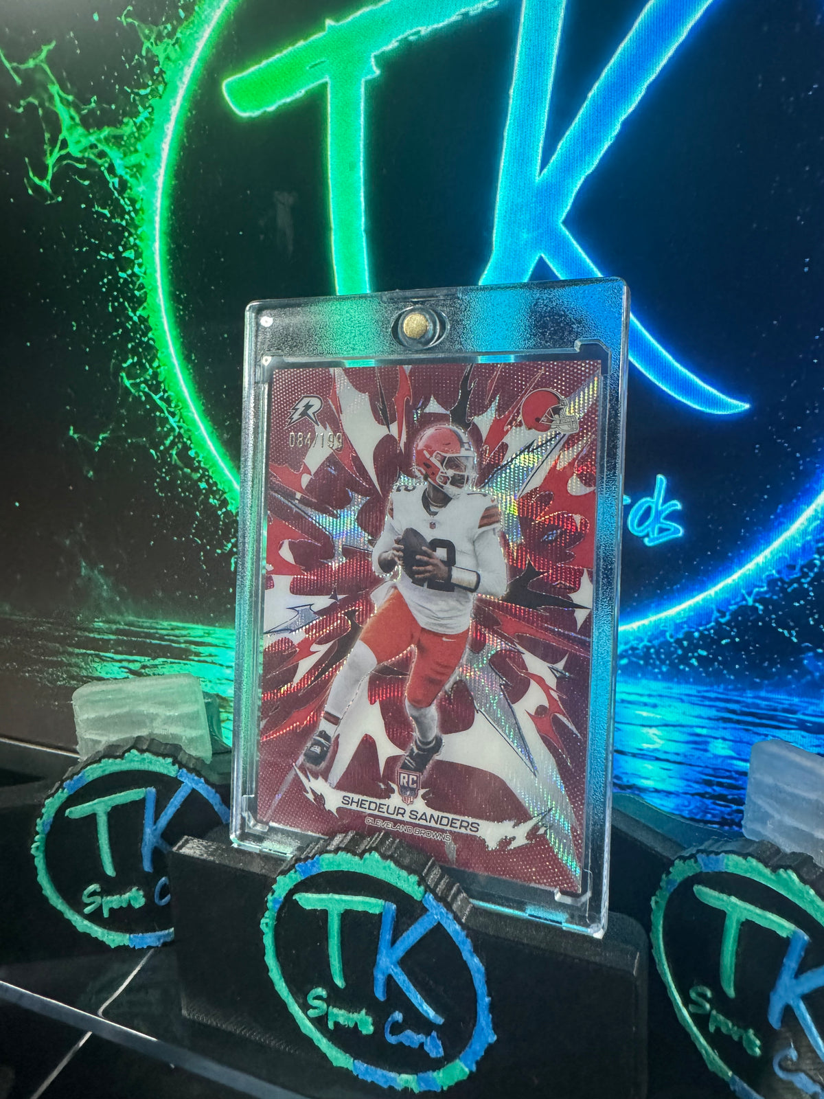 2025 Topps Resurgence Shedeur Sanders RC Red Power Surge /199 #121 – Browns