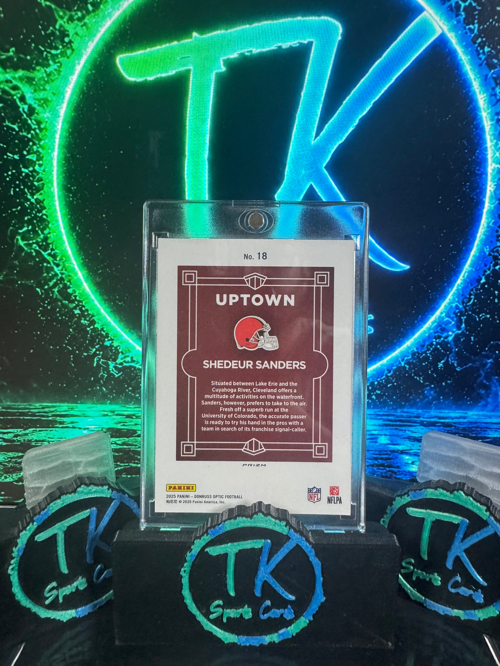2025 Donruss Optic Shedeur Sanders Uptown RC SSP #18 – Cleveland Browns Case Hit