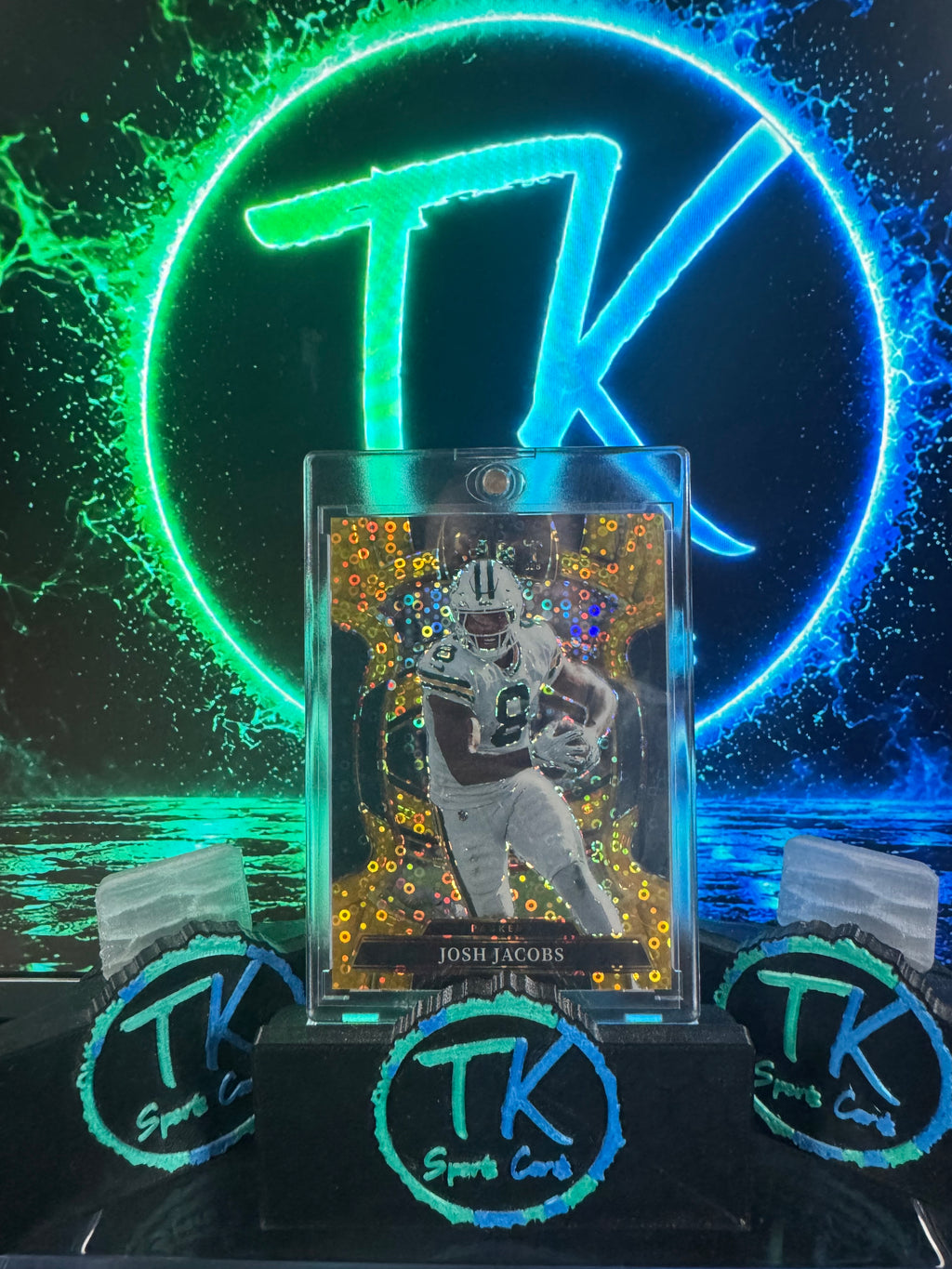 2025 Panini Select Josh Jacobs Gold Disco Prizm /10 #67 Concourse – Packers