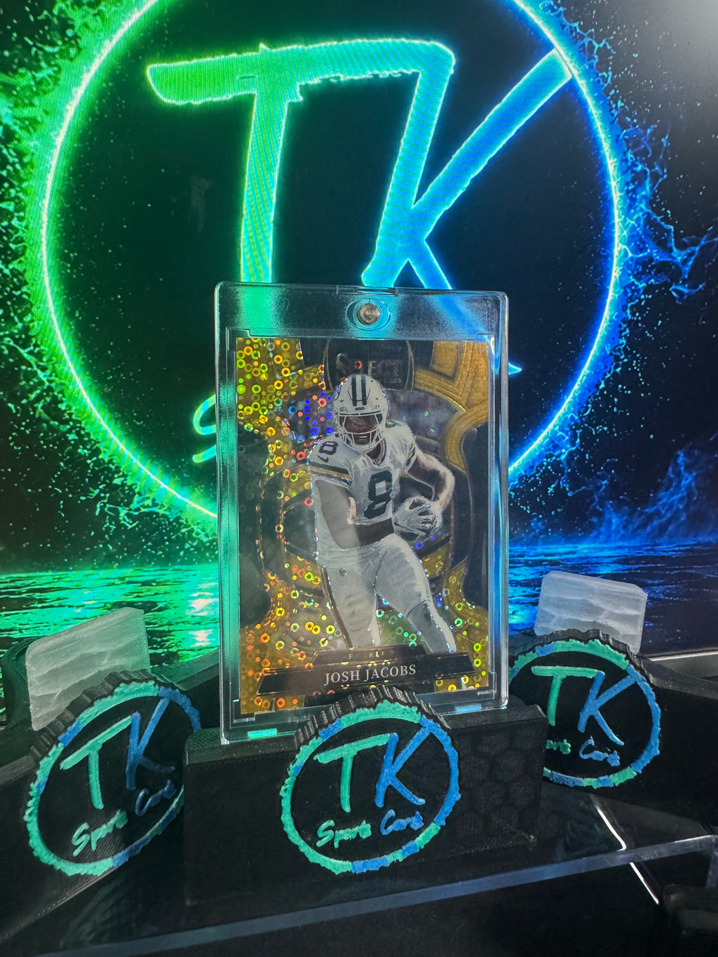 2025 Panini Select Josh Jacobs Gold Disco Prizm /10 #67 Concourse – Packers