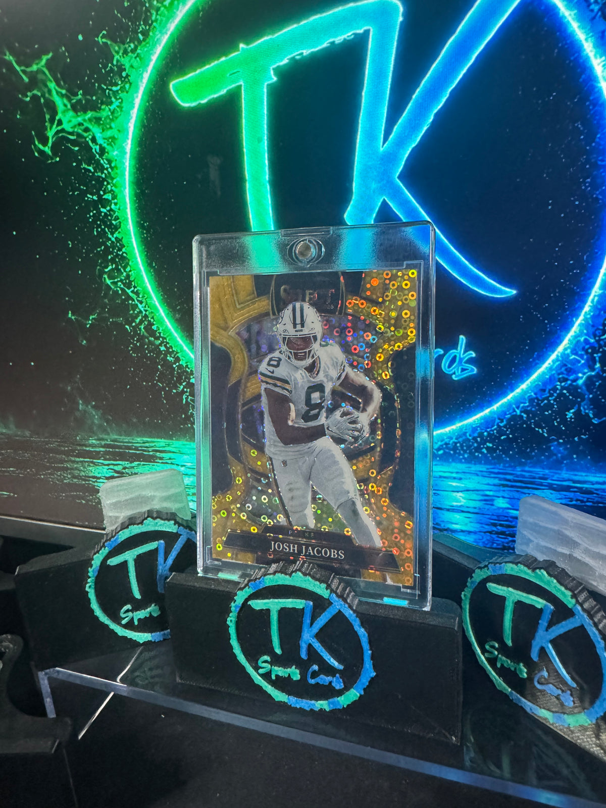 2025 Panini Select Josh Jacobs Gold Disco Prizm /10 #67 Concourse – Packers
