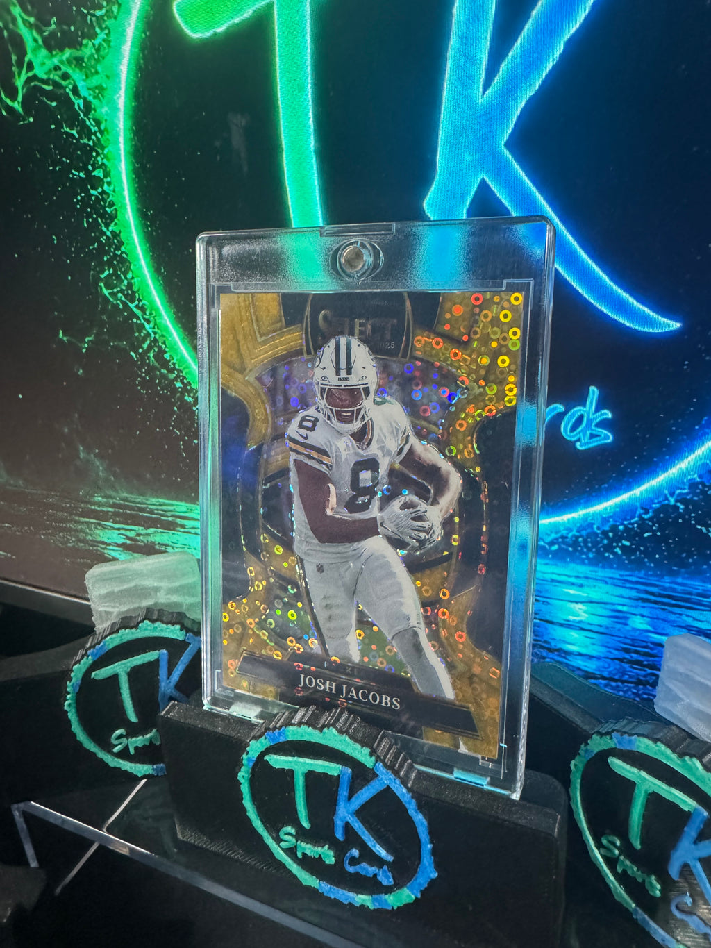 2025 Panini Select Josh Jacobs Gold Disco Prizm /10 #67 Concourse – Packers